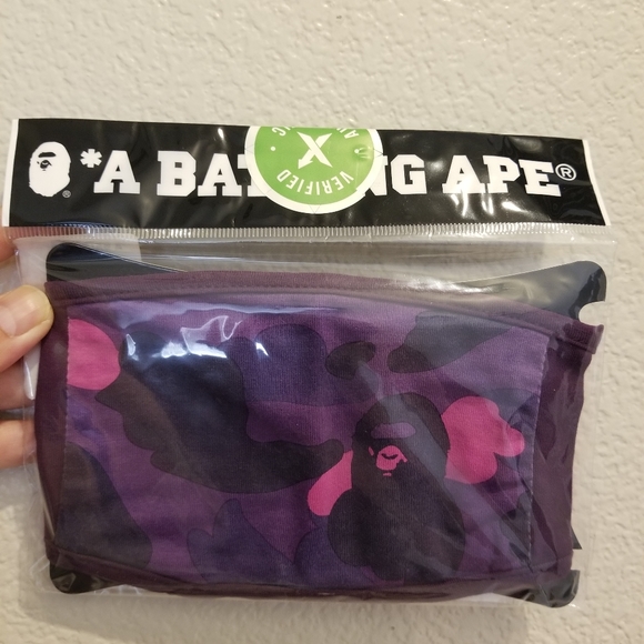 Bape Face Mask Mask Purple Camo - Picture 2 of 9